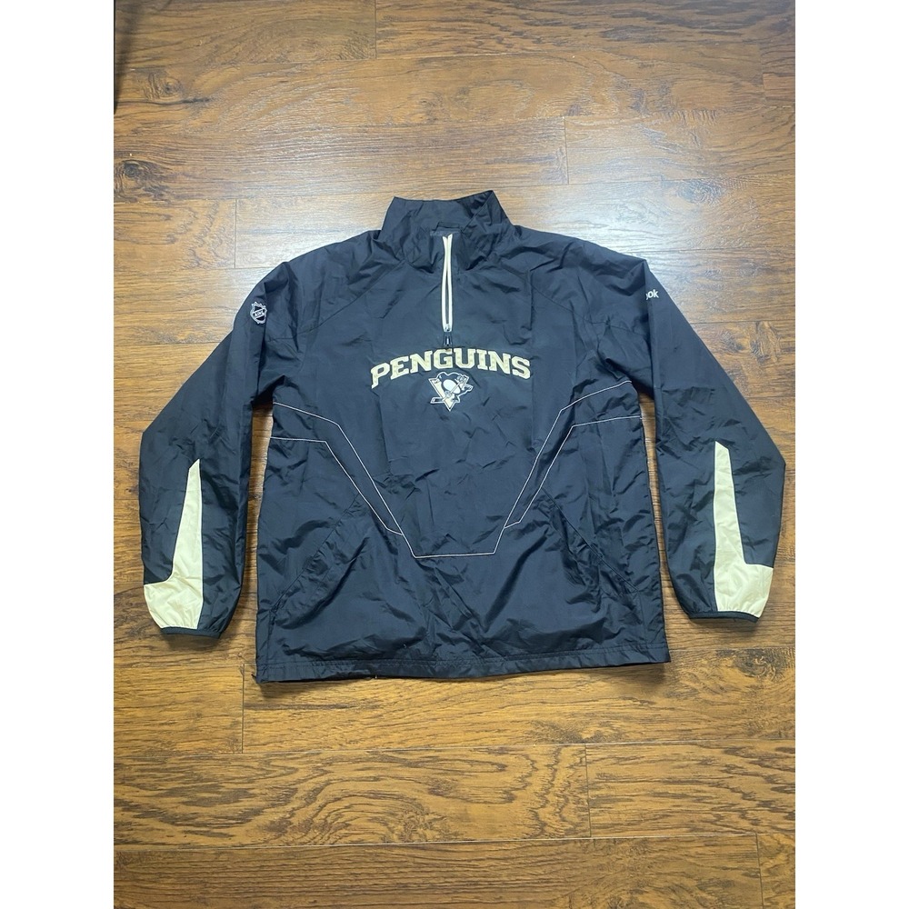Pittsburgh Penguins NHL Reebok 1/4 zip Size Men/Adult Large